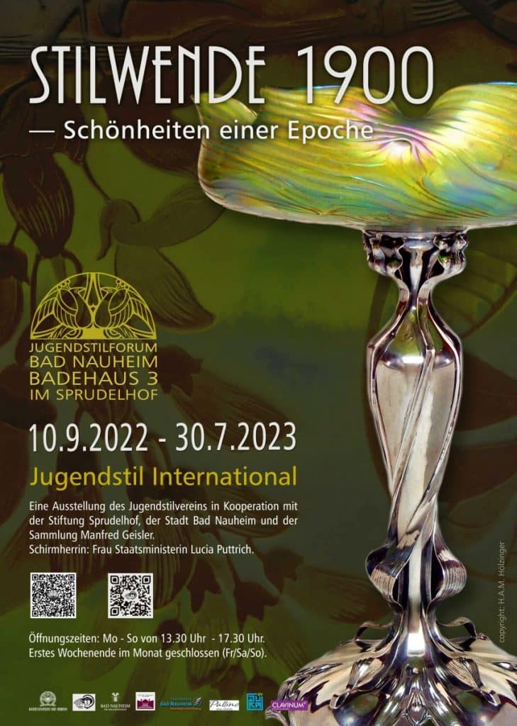 Plakat Stilwende 1900 - Schönheiten einer Epoche - Jugendstilforum Bad Nauheim