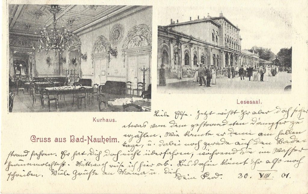 Kurhaus Bad Nauheim mit Lesesaal 1901