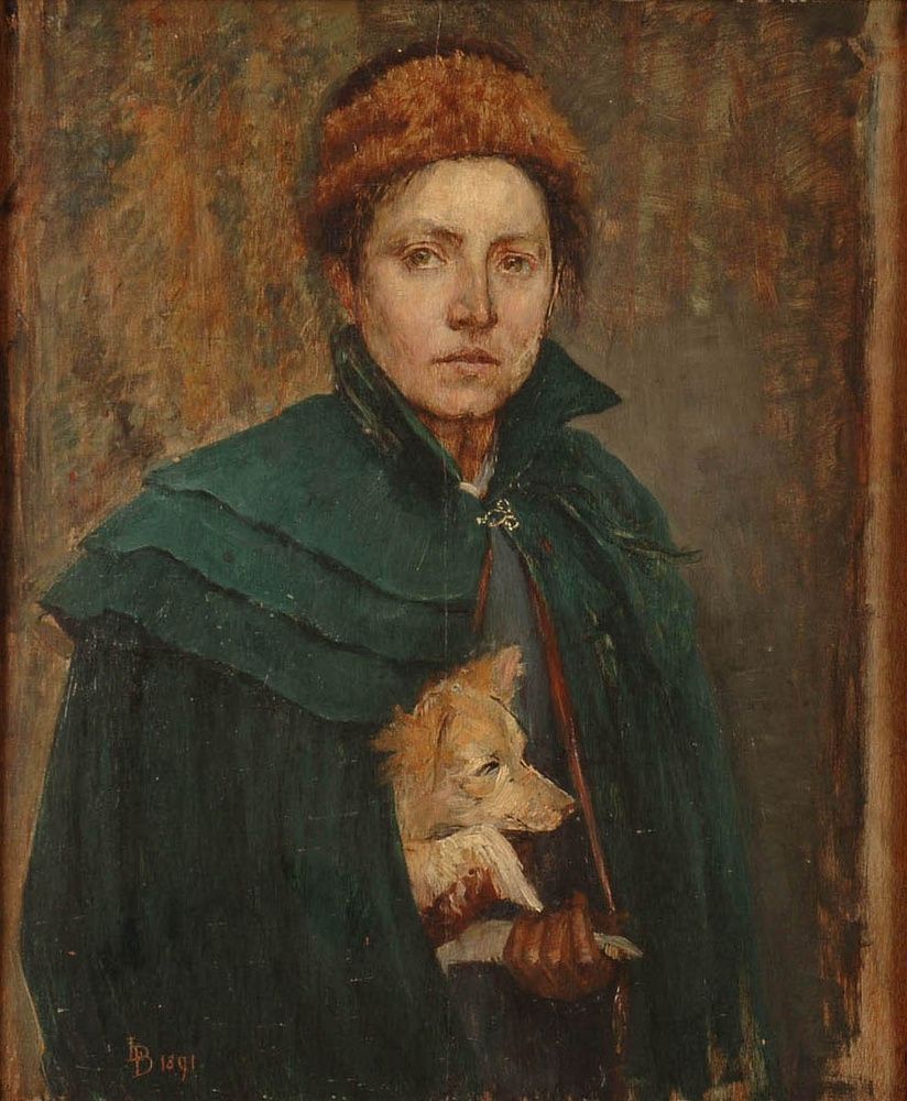 Selbstporträt von Louise-Cathérine Breslau (1891