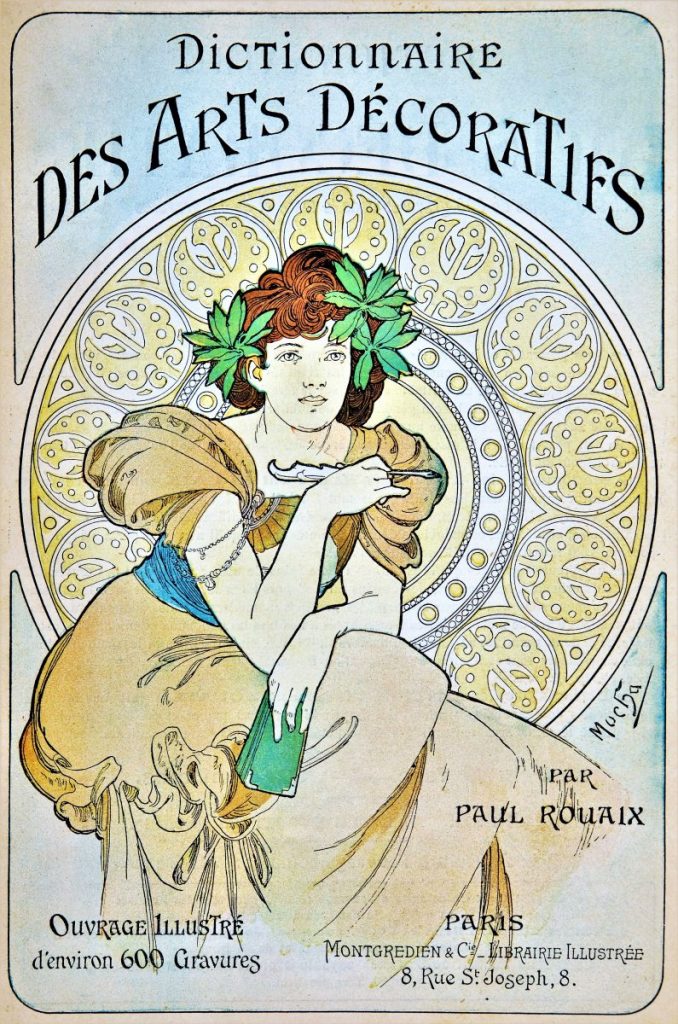 Alfons Mucha Titelblatt Dictionnaire des Arts decoratifs