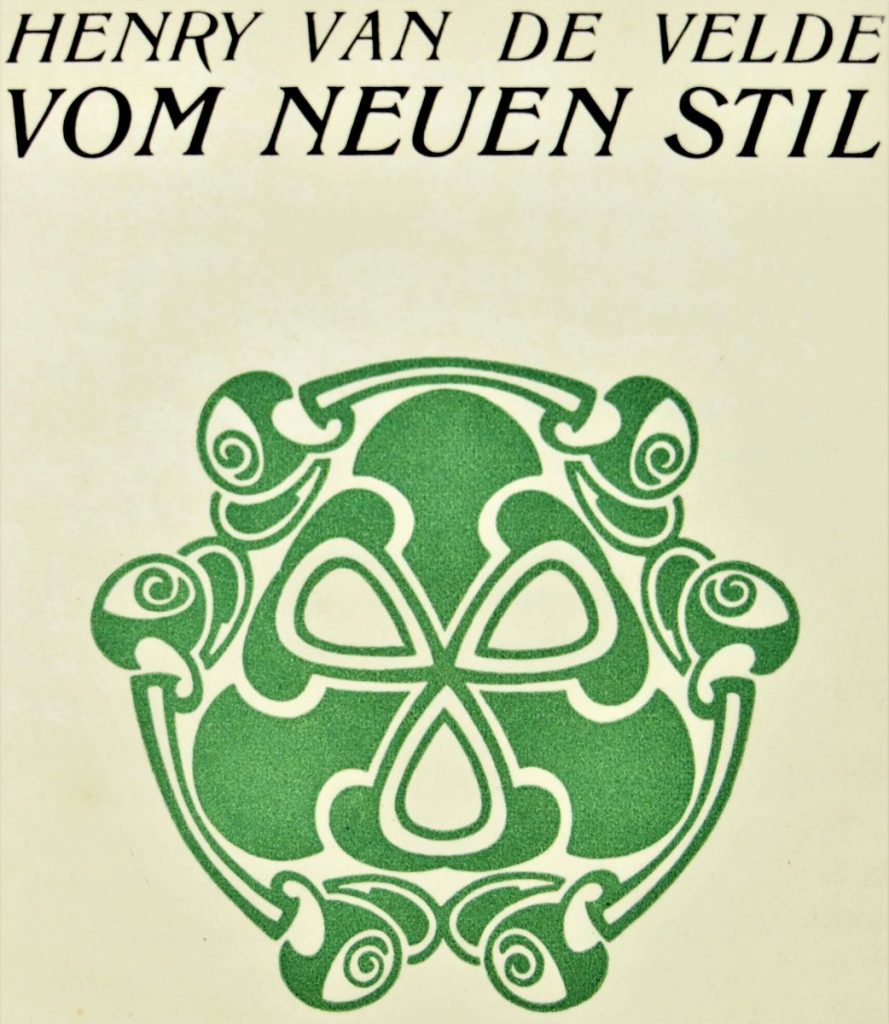 Henry van de Velde Cover "Vom neuen Stil"