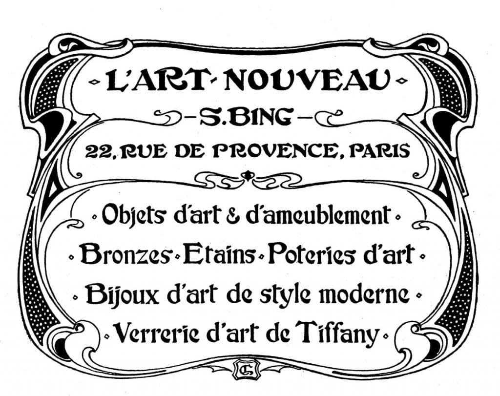Bing Inserat L'Art Nouveau - Art Nouveau Paris