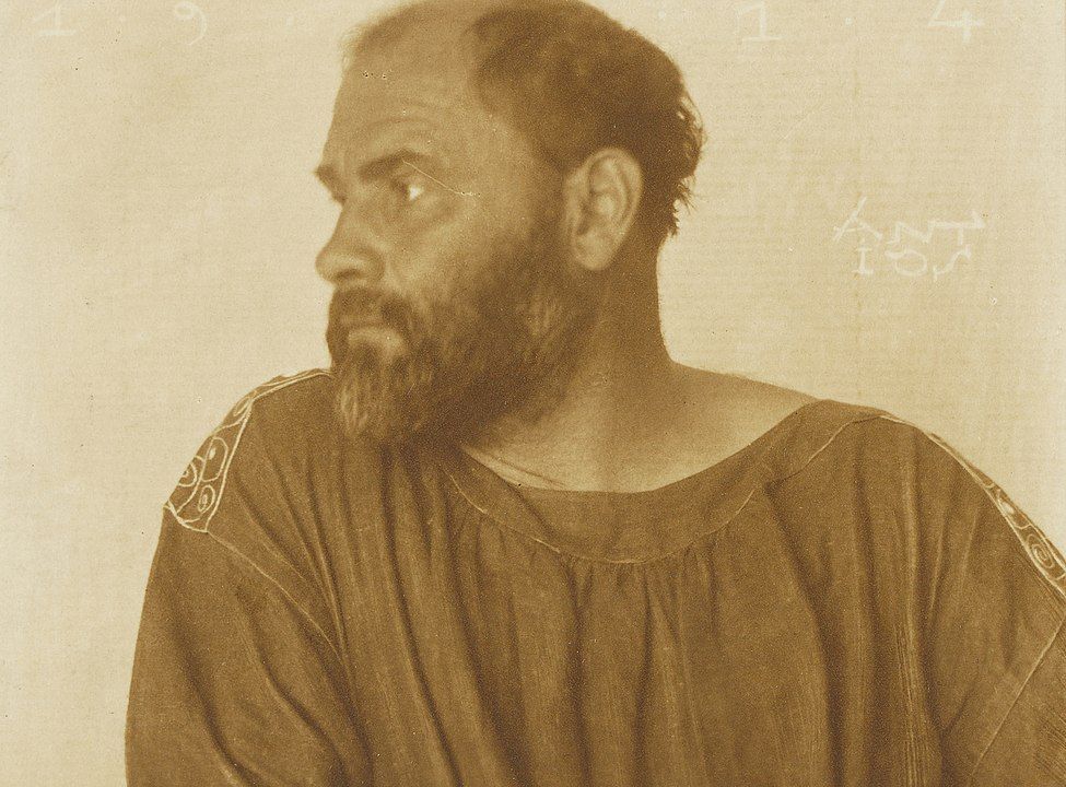 Gustav Klimt (Fotografie von Anton Josef Trčka, 1913)