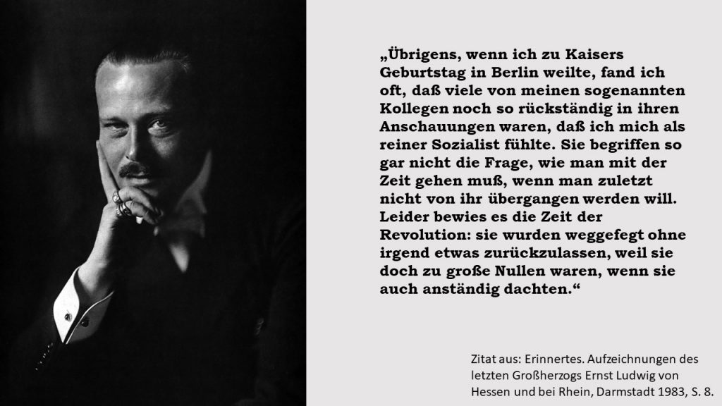 Zitat Großherzog Ernst Ludwig von Hessen und bei Rhein