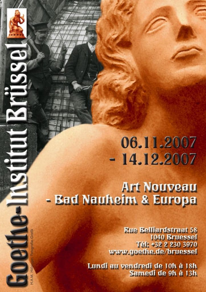 Plakat der Ausstellung "Art Nouveau - Bad Nauheim & Europa" - Brüssel 2007