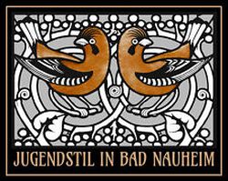 Mauspad Jugendstil in Bad Nauheim - Motiv Vögel von Friedrich Wilhelm Kleukens