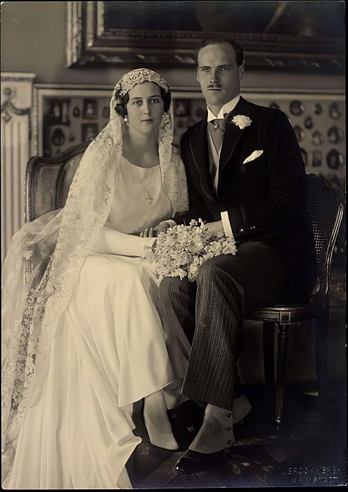 Georg Donatus Erbgroßherzog v. Hessen und bei Rhein (1906-1937) / Porträt mit Ehefrau Cäcilie geb. Prinzessin von Griechenland (1911-1937)