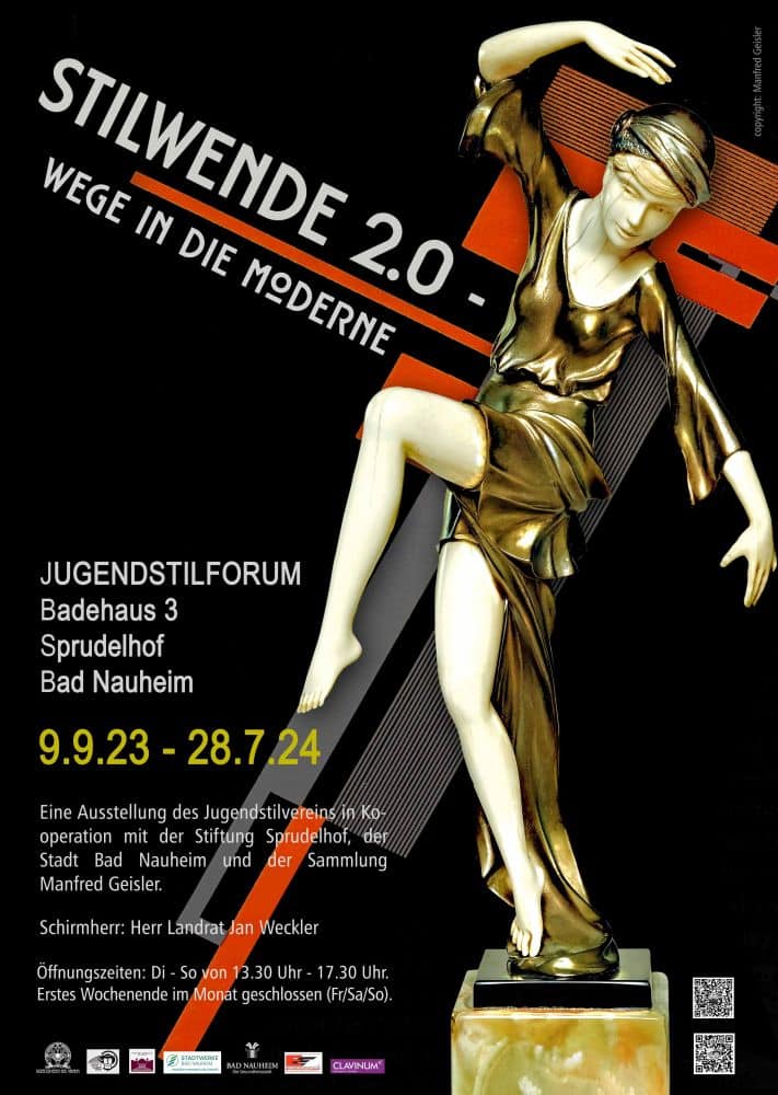 Ausstellungsplakat "Stilwende 2.0 - Wege in die Moderne" Jugendstilforum Bad Nauheim