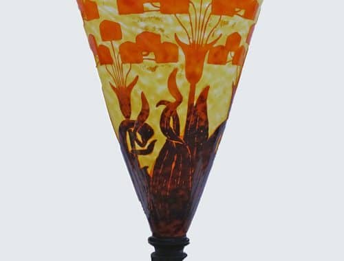 Vase mit Eisenfuß - Charles Schneider